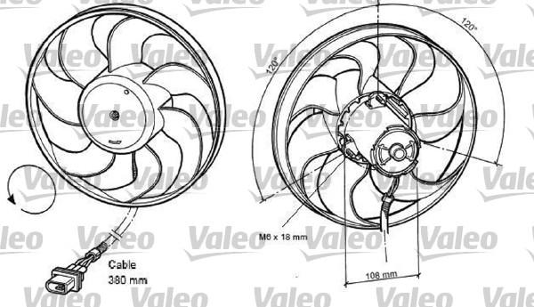 Valeo 698372 - Вентилятор, охлаждение двигателя autospares.lv