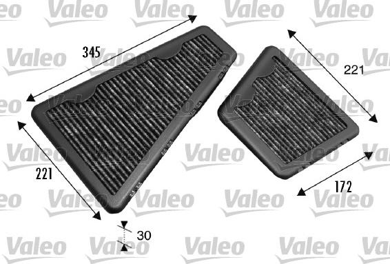 Valeo 698793 - Фильтр воздуха в салоне autospares.lv