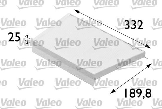 Valeo 698700 - Фильтр воздуха в салоне autospares.lv