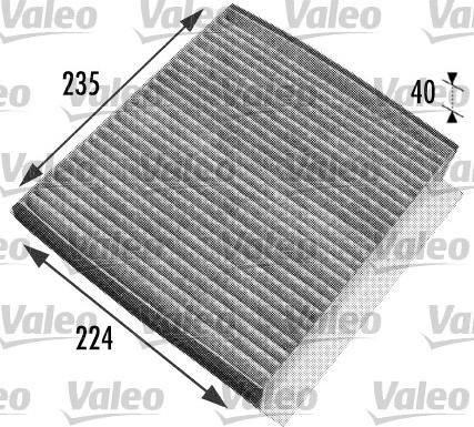 Valeo 698778 - Фильтр воздуха в салоне autospares.lv