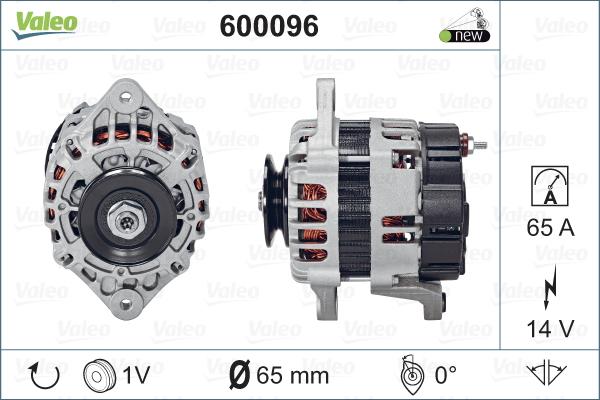 Valeo 600096 - Генератор autospares.lv