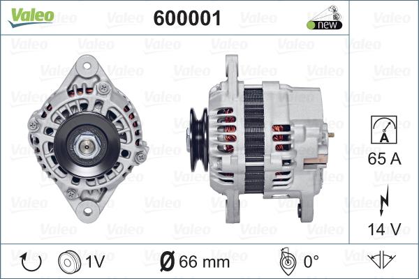 Valeo 600001 - Генератор autospares.lv