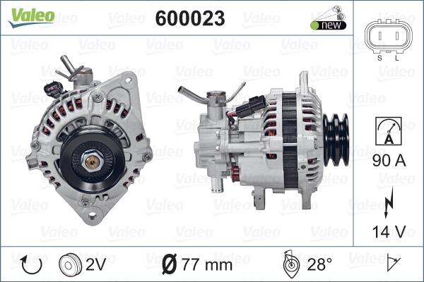 Valeo 600023 - Генератор autospares.lv