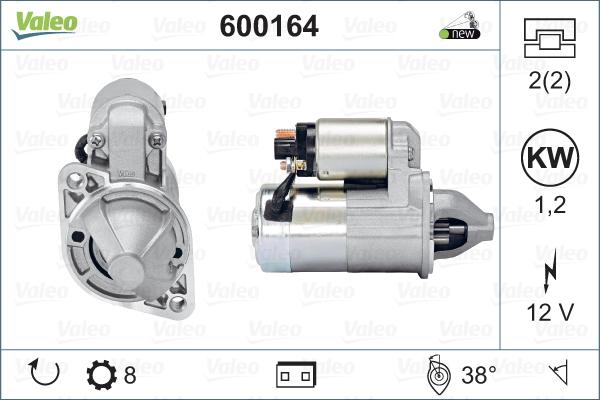 Valeo 600164 - Стартер autospares.lv