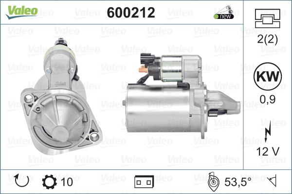 Valeo 600212 - Стартер autospares.lv