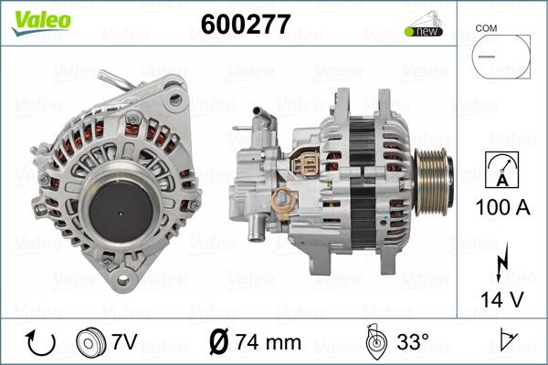 Valeo 600277 - Генератор autospares.lv