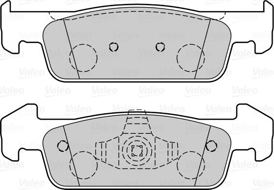 Valeo 601412 - Тормозные колодки, дисковые, комплект autospares.lv