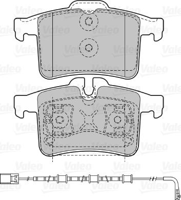 Valeo 601476 - Тормозные колодки, дисковые, комплект autospares.lv