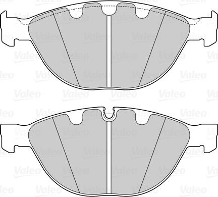 Valeo 601565 - Тормозные колодки, дисковые, комплект autospares.lv