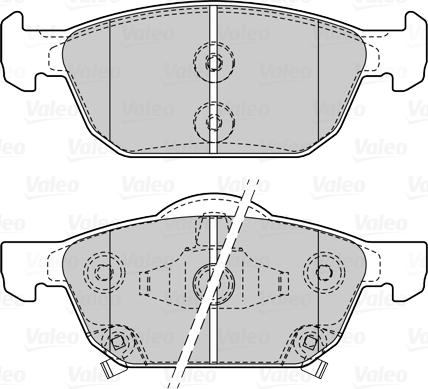 Valeo 601508 - Тормозные колодки, дисковые, комплект autospares.lv