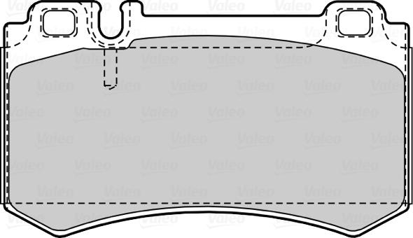 Valeo 601516 - Тормозные колодки, дисковые, комплект autospares.lv