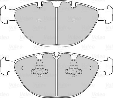 Valeo 601524 - Тормозные колодки, дисковые, комплект autospares.lv