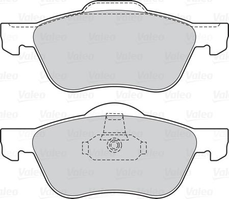 Valeo 601573 - Тормозные колодки, дисковые, комплект autospares.lv