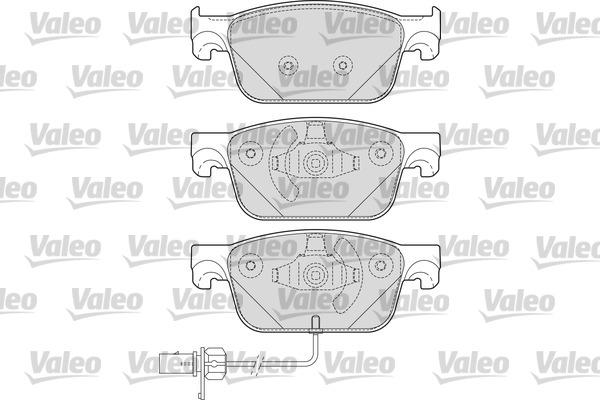 Valeo 601693 - Тормозные колодки, дисковые, комплект autospares.lv