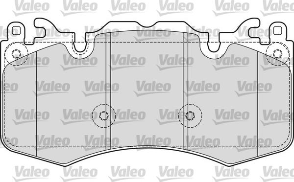 Valeo 601656 - Тормозные колодки, дисковые, комплект autospares.lv