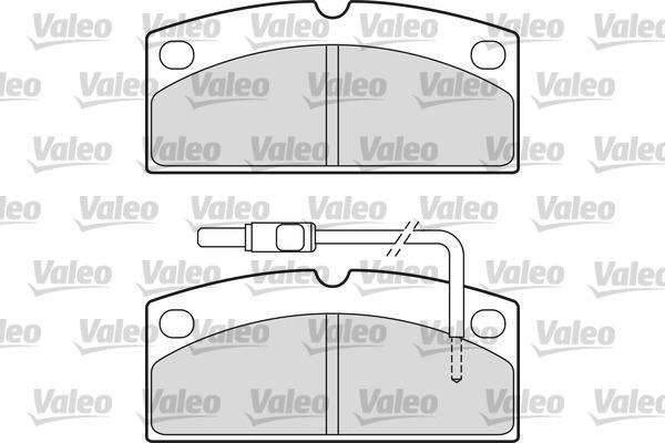 Valeo 601650 - Тормозные колодки, дисковые, комплект autospares.lv