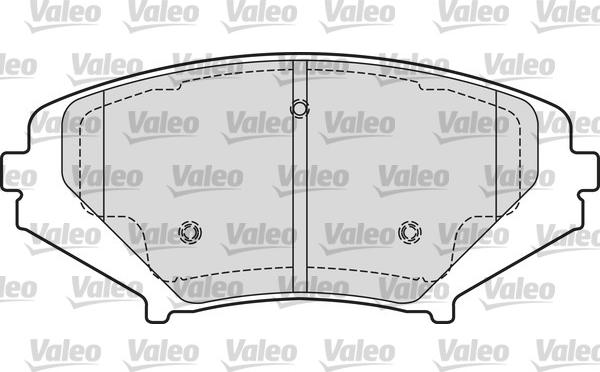 Valeo 601651 - Тормозные колодки, дисковые, комплект autospares.lv