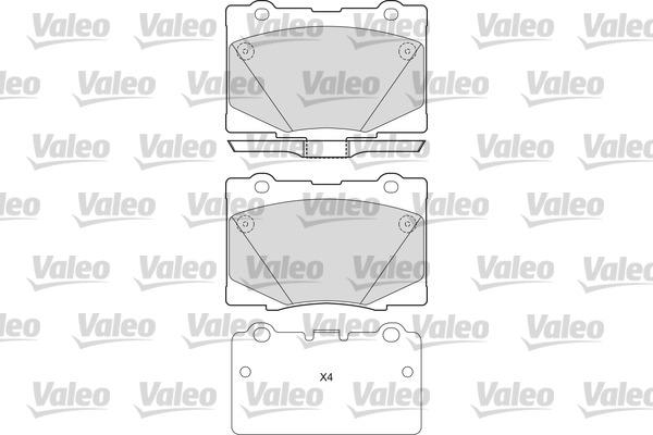 Valeo 601669 - Тормозные колодки, дисковые, комплект autospares.lv