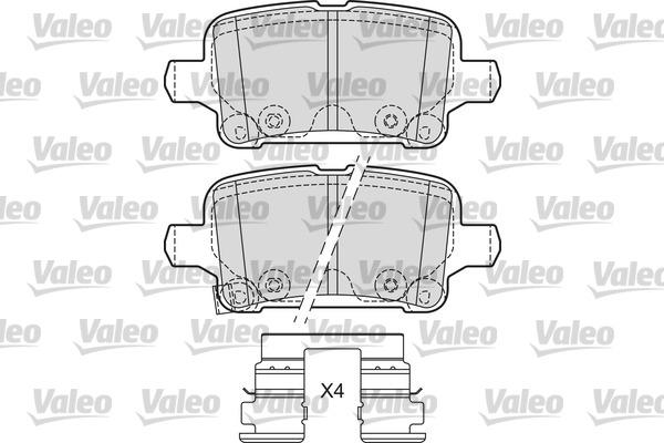 Valeo 601684 - Тормозные колодки, дисковые, комплект autospares.lv