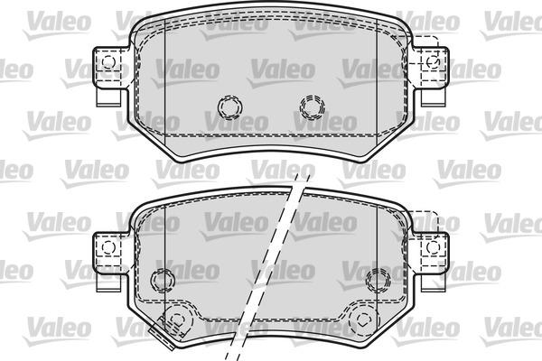 Valeo 601688 - Тормозные колодки, дисковые, комплект autospares.lv