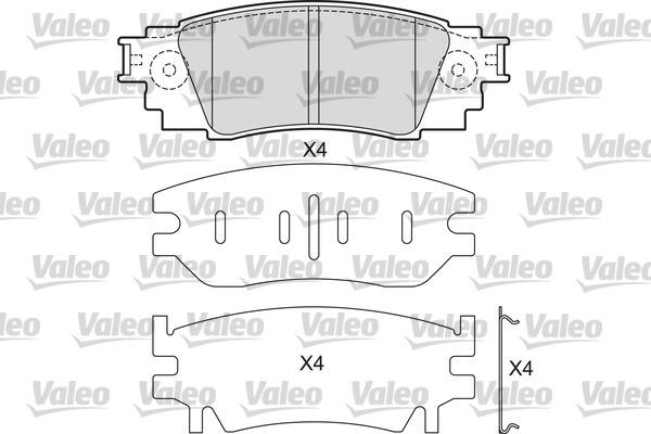 Valeo 601687 - Тормозные колодки, дисковые, комплект autospares.lv