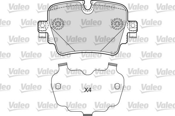 Valeo 601670 - Тормозные колодки, дисковые, комплект autospares.lv