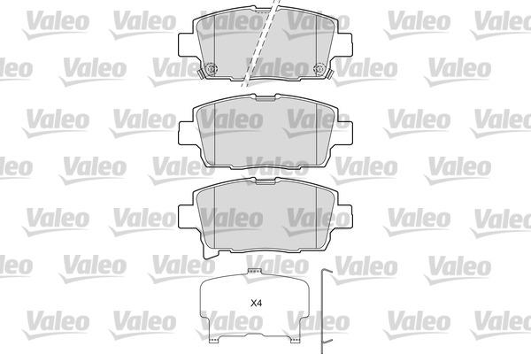 Valeo 601673 - Тормозные колодки, дисковые, комплект autospares.lv