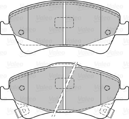 Valeo 601059 - Тормозные колодки, дисковые, комплект autospares.lv