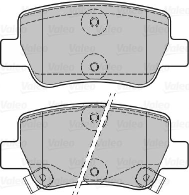 Valeo 601057 - Тормозные колодки, дисковые, комплект autospares.lv