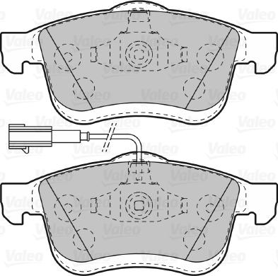 Valeo 601014 - Тормозные колодки, дисковые, комплект autospares.lv