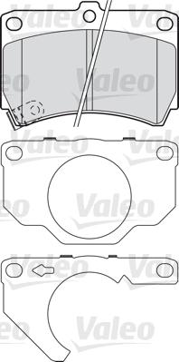 Valeo 601018 - Тормозные колодки, дисковые, комплект autospares.lv