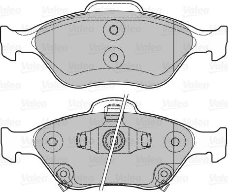 Valeo 601026 - Тормозные колодки, дисковые, комплект autospares.lv