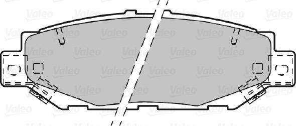 Valeo 601022 - Тормозные колодки, дисковые, комплект autospares.lv