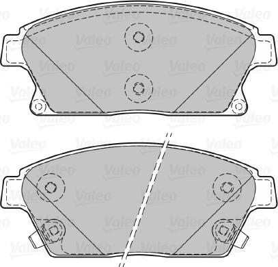 Valeo 601070 - Тормозные колодки, дисковые, комплект autospares.lv