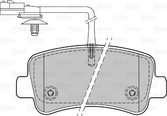 Valeo 601151 - Тормозные колодки, дисковые, комплект autospares.lv