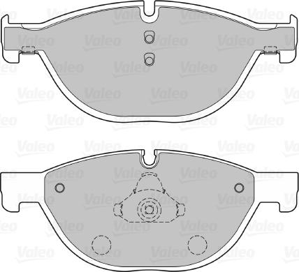 Valeo 601136 - Тормозные колодки, дисковые, комплект autospares.lv