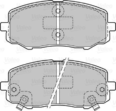 Valeo 601131 - Тормозные колодки, дисковые, комплект autospares.lv