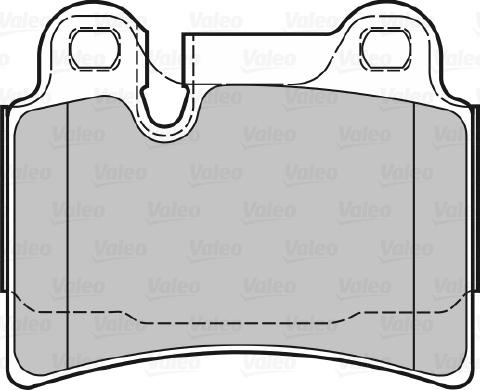 Valeo 601133 - Тормозные колодки, дисковые, комплект autospares.lv