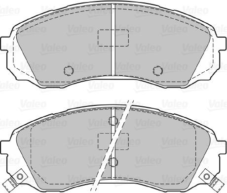 Valeo 601129 - Тормозные колодки, дисковые, комплект autospares.lv