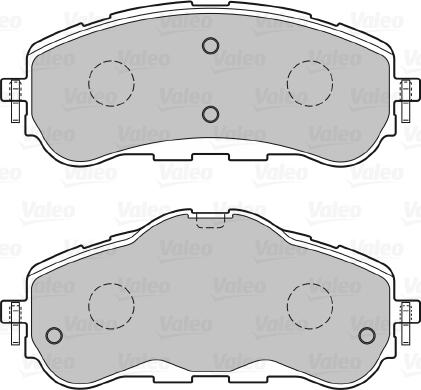 Valeo 670394 - Тормозные колодки, дисковые, комплект autospares.lv