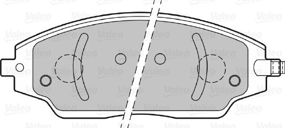 Valeo 601398 - Тормозные колодки, дисковые, комплект autospares.lv