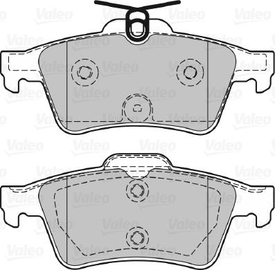 Valeo 601358 - Тормозные колодки, дисковые, комплект autospares.lv