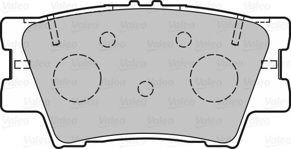 Valeo 601366 - Тормозные колодки, дисковые, комплект autospares.lv