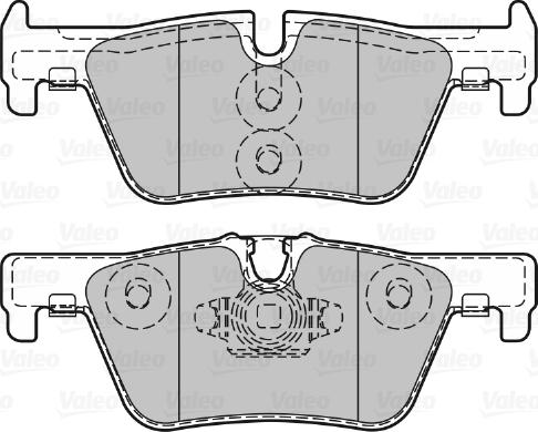 Valeo 601311 - Тормозные колодки, дисковые, комплект autospares.lv