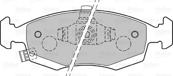 Valeo 601326 - Тормозные колодки, дисковые, комплект autospares.lv