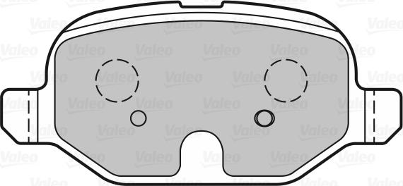 Valeo 601327 - Тормозные колодки, дисковые, комплект autospares.lv