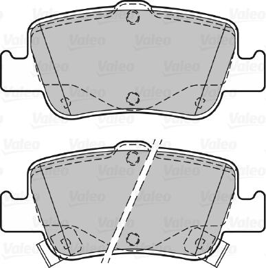 Valeo 601377 - Тормозные колодки, дисковые, комплект autospares.lv