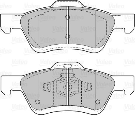 Valeo 601295 - Тормозные колодки, дисковые, комплект autospares.lv