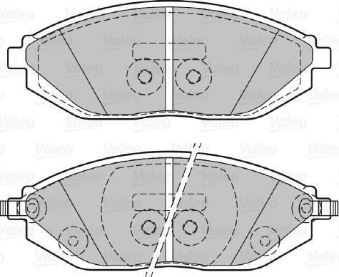 Valeo 601291 - Тормозные колодки, дисковые, комплект autospares.lv