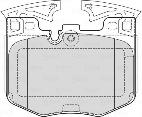 Valeo 601755 - Тормозные колодки, дисковые, комплект autospares.lv